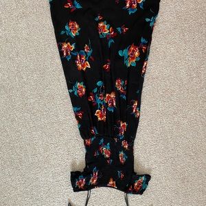 One Clothing Knee Long Floral Black Maxi Dress S